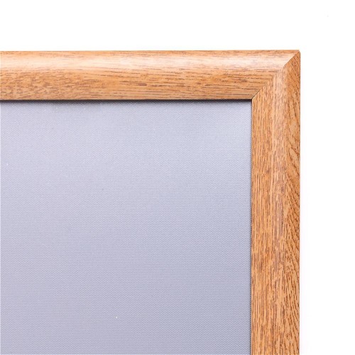 Ramka zatrzaskowa A5 (14,8 x 21 cm) aluminiowa w kolorze drewna z ostrym narożnikiem rama ramka plakatowa OWZ ścienna na plakat na zdjęcia profil 25 mm