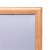 Ramka zatrzaskowa B2 (50 x 70 cm) aluminiowa w kolorze drewna z ostrym narożnikiem rama ramka plakatowa OWZ ścienna na plakat na zdjęcia profil 25 mm
