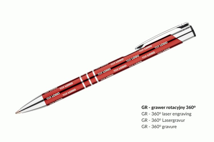 Długopis KALIPSO bordowy