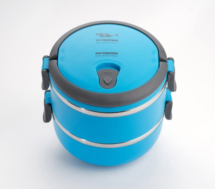 Pojemnik TOGO 700 ml + 700 ml niebieski