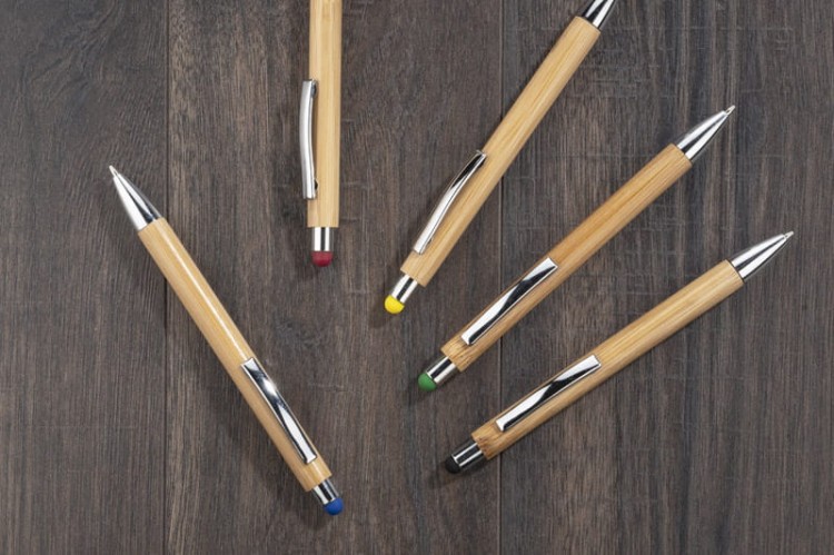 Długopis touch bambusowy TUSO niebieski