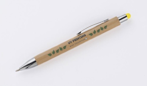 Długopis touch bambusowy TUSO żółty
