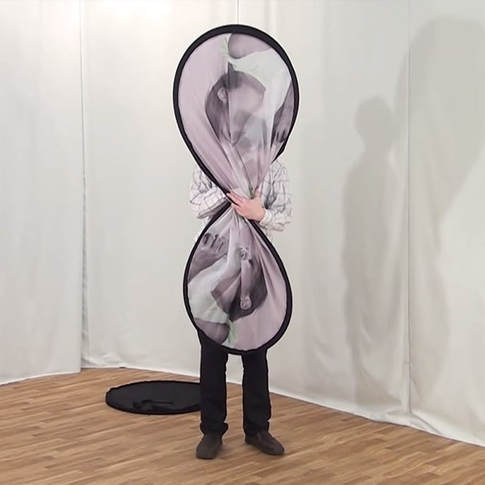 Stowaway fabric stand