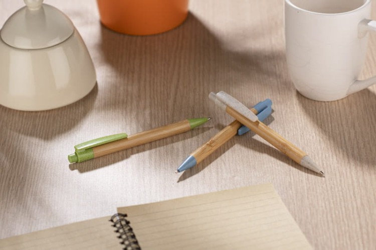 Długopis bambusowy BAMMO beżowy (naturalny)