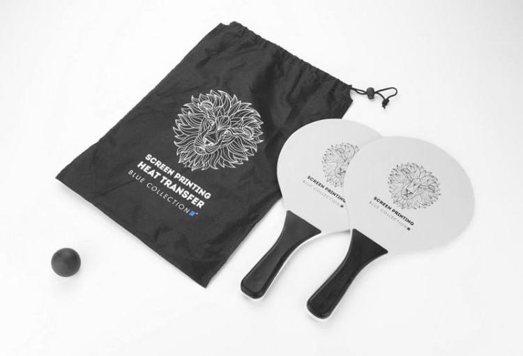 Zestaw rakietek plażowych TINES czarny