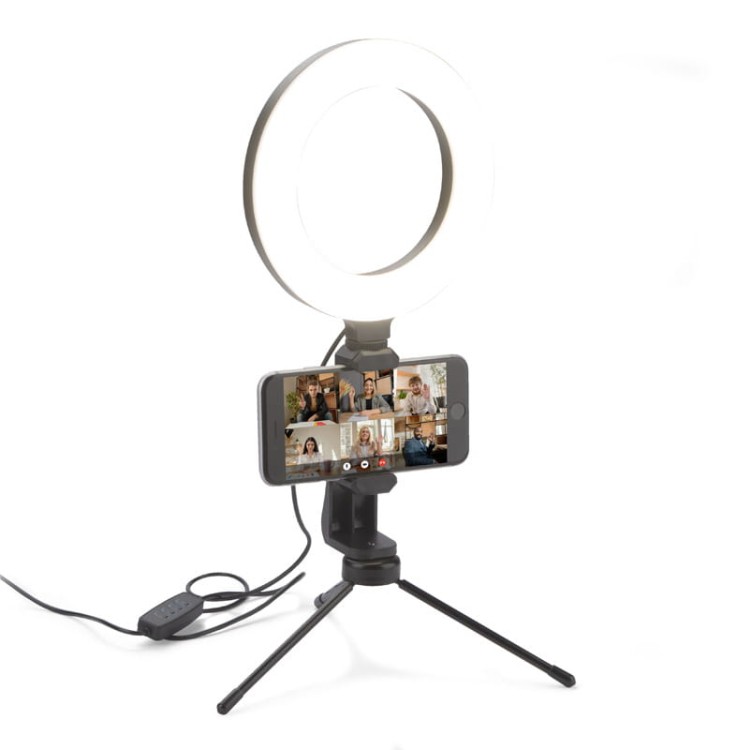 Lampa pierścieniowa FLASH czarny