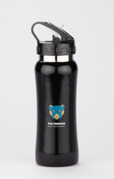 Bidon stalowy PATRO 600 ml czarny