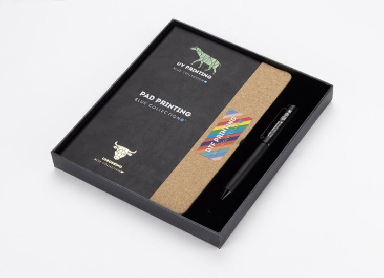 Zestaw - notes z długopisem ZENIX czarny