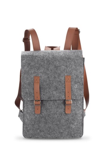 Plecak filcowy rPET FELT2GO popielaty (szary)