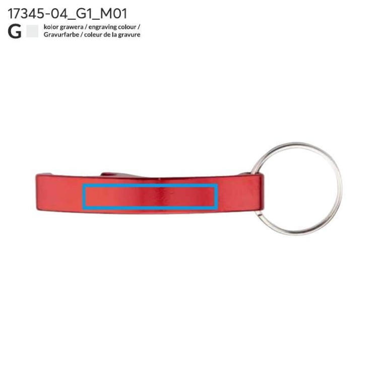 Brelok 2 w 1 ABRI czerwony