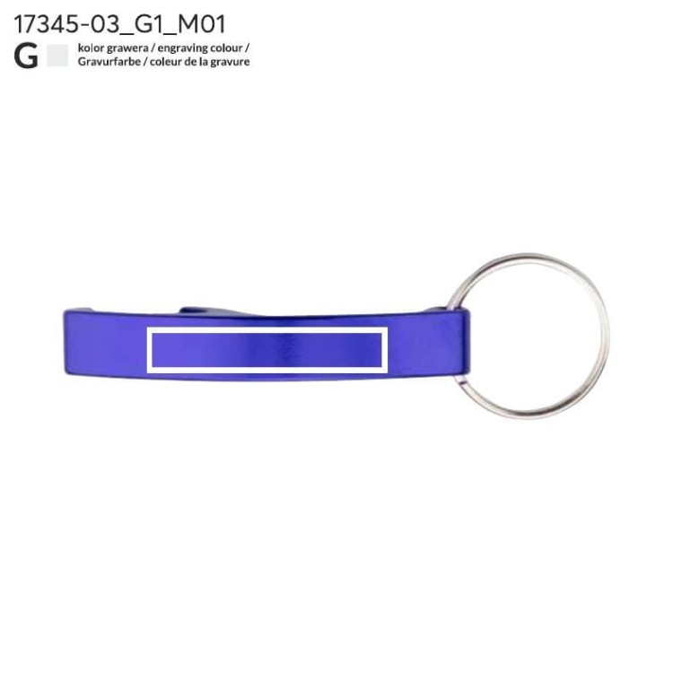 Brelok 2 w 1 ABRI niebieski