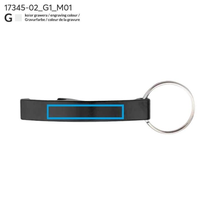 Brelok 2 w 1 ABRI czarny