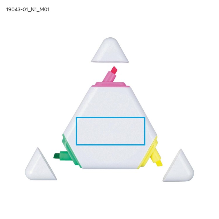 Zakreślacz TRIANGLE biały