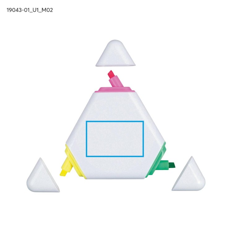 Zakreślacz TRIANGLE biały