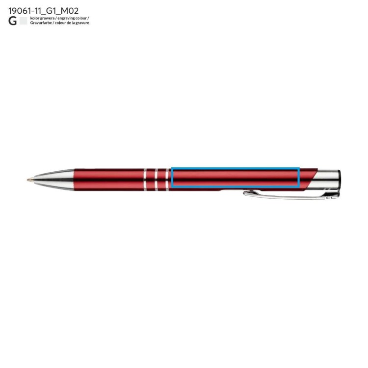 Długopis KALIPSO bordowy