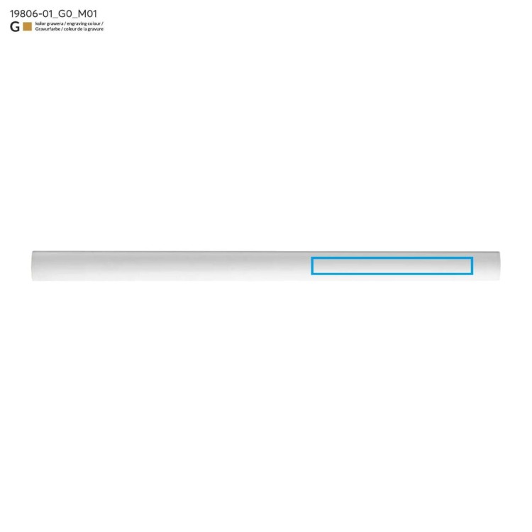 Ołówek stolarski BOB biały