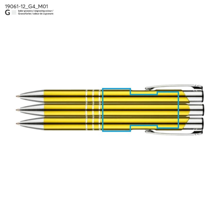 Długopis KALIPSO żółty