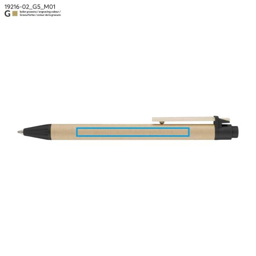 Długopis KNOCK DOWN czarny