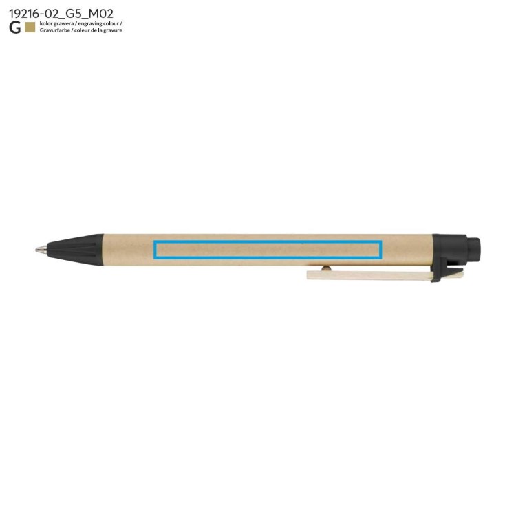 Długopis KNOCK DOWN czarny