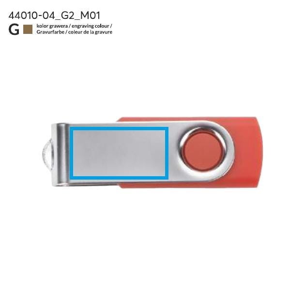 Pamięć USB TWISTER 4 GB czerwony