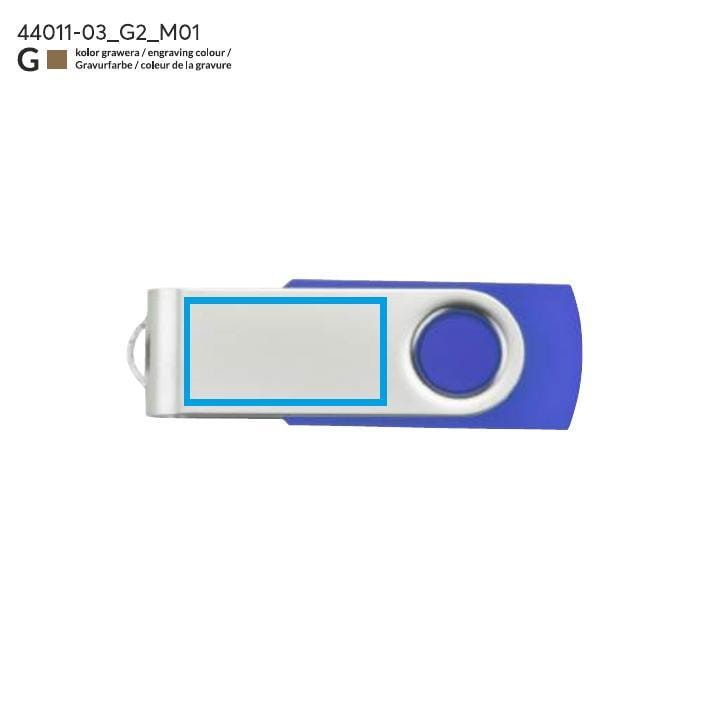 Pamięć USB TWISTER 8 GB niebieski