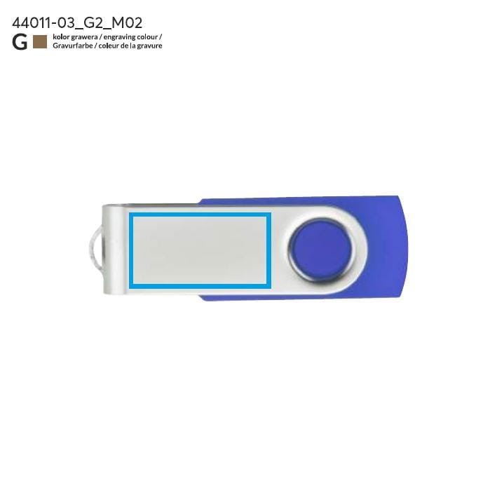 Pamięć USB TWISTER 8 GB niebieski