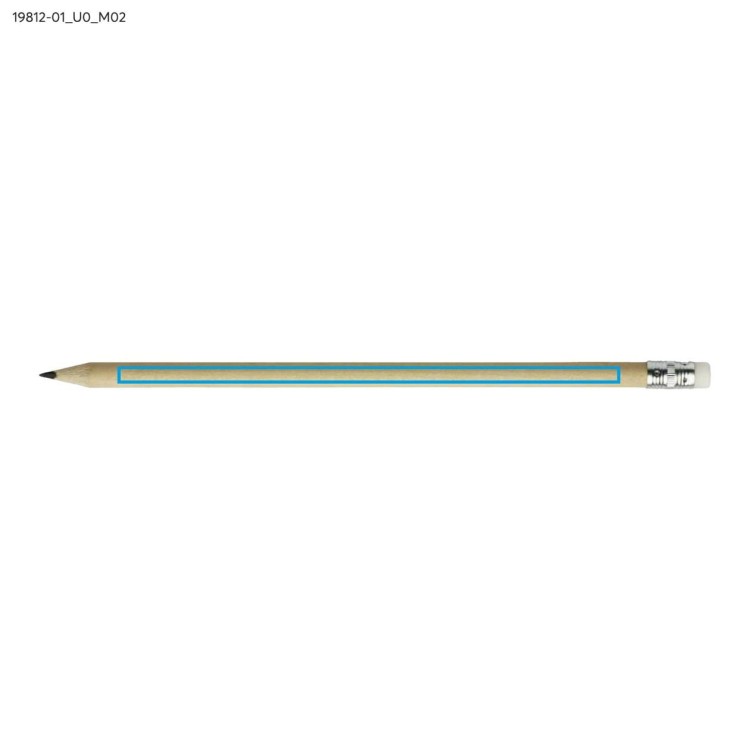 Ołówek z gumką STUDENT biały