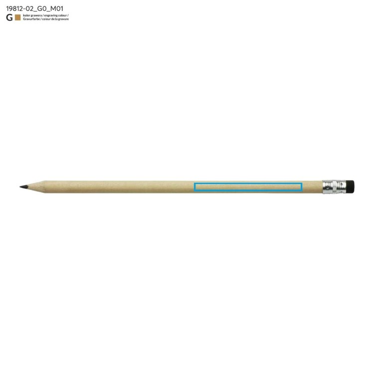 Ołówek z gumką STUDENT czarny