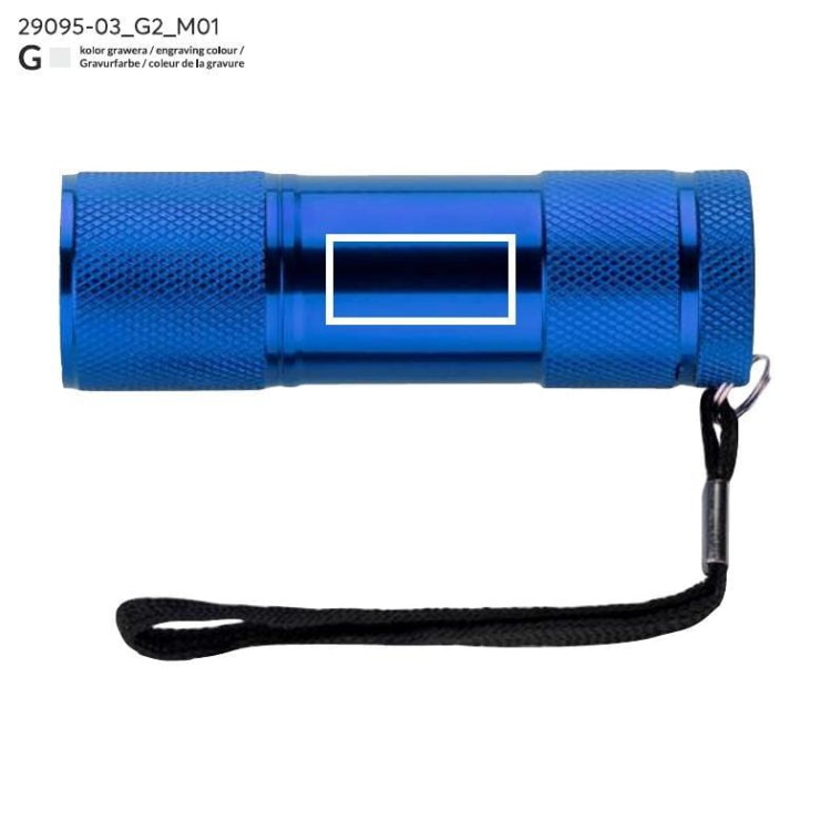 Latarka RAY niebieski