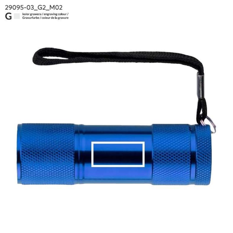 Latarka RAY niebieski