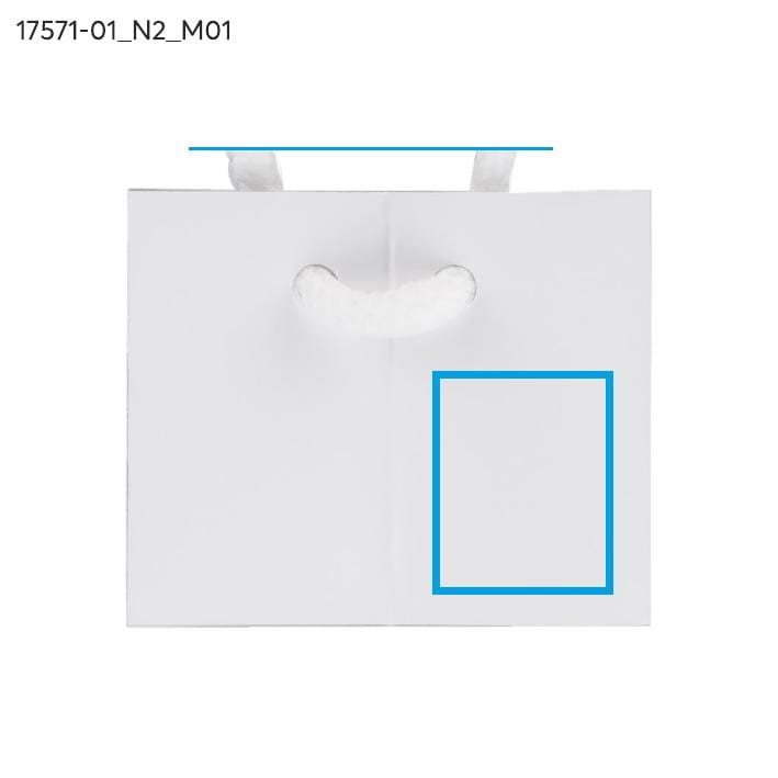 Torba na prezenty mała LETTE biały