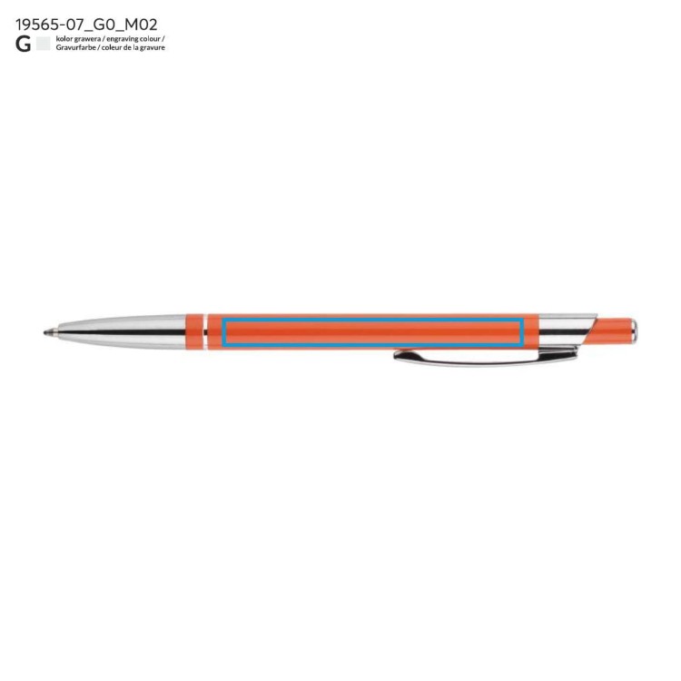 Długopis SLIM pomarańczowy