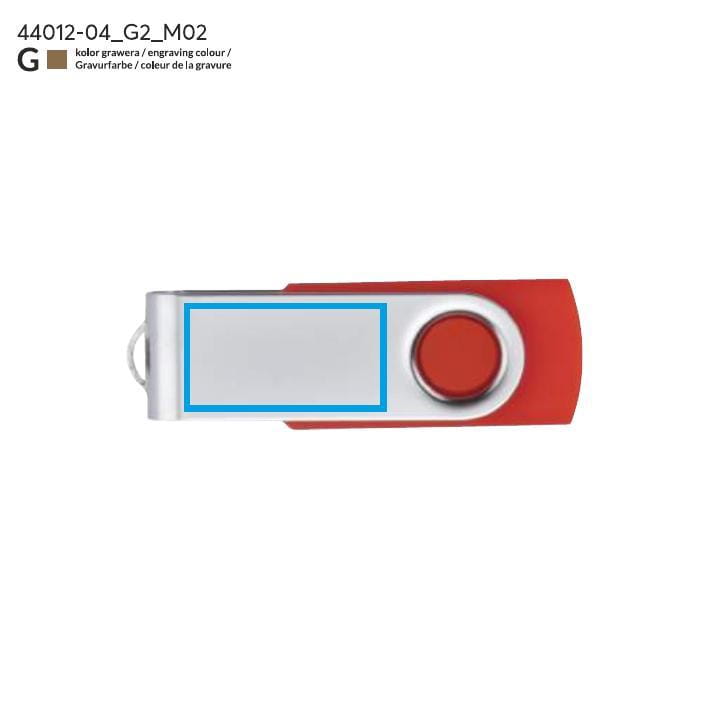 Pamięć USB TWISTER 16 GB czerwony