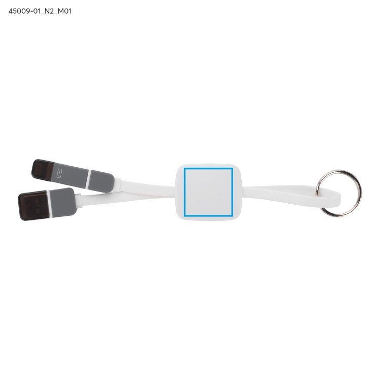 Kabel USB 2 w 1 MOBEE biały