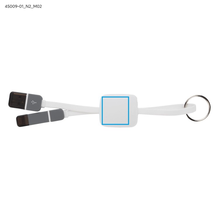 Kabel USB 2 w 1 MOBEE biały