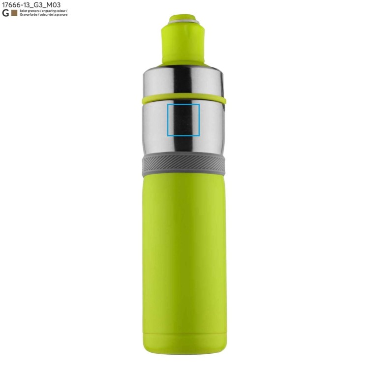 Bidon termiczny BREEZE 500 ml zielony jasny