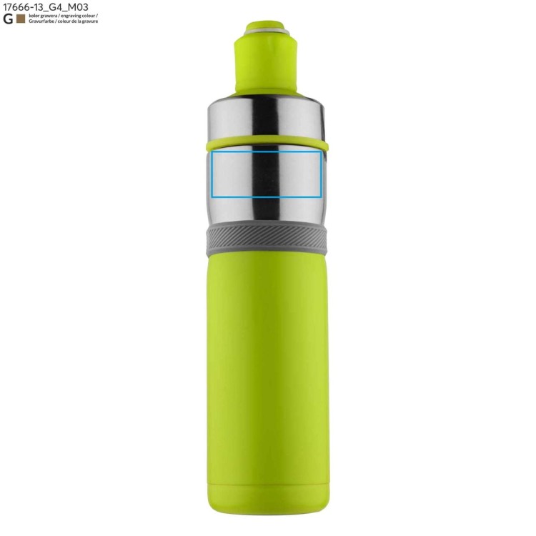 Bidon termiczny BREEZE 500 ml zielony jasny