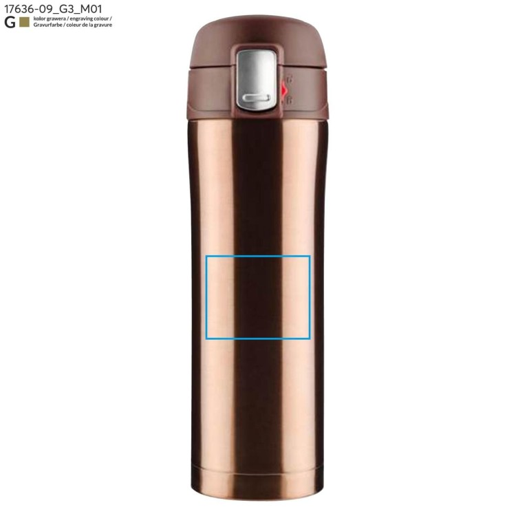 Kubek termiczny LOCK 440 ml brązowy