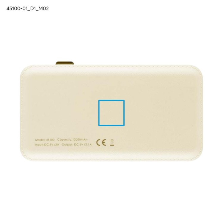 Power bank GRAND 12000 mAh biały