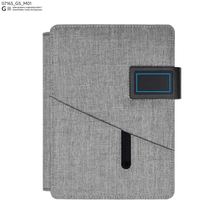 Teczka CARLIS A5 popielaty (szary)