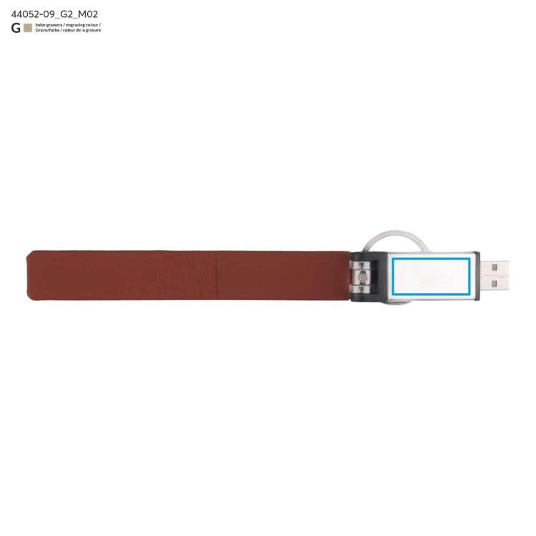 Pamięć USB BUDVA 16 GB brązowy