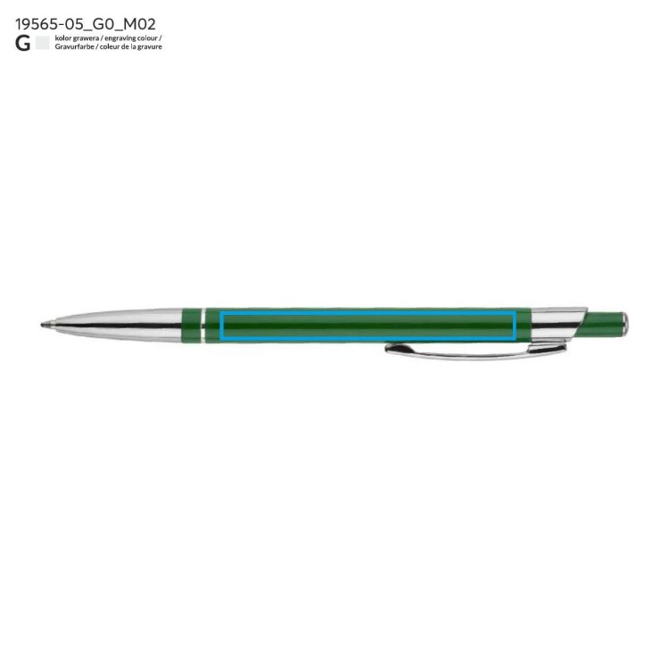 Długopis SLIM zielony