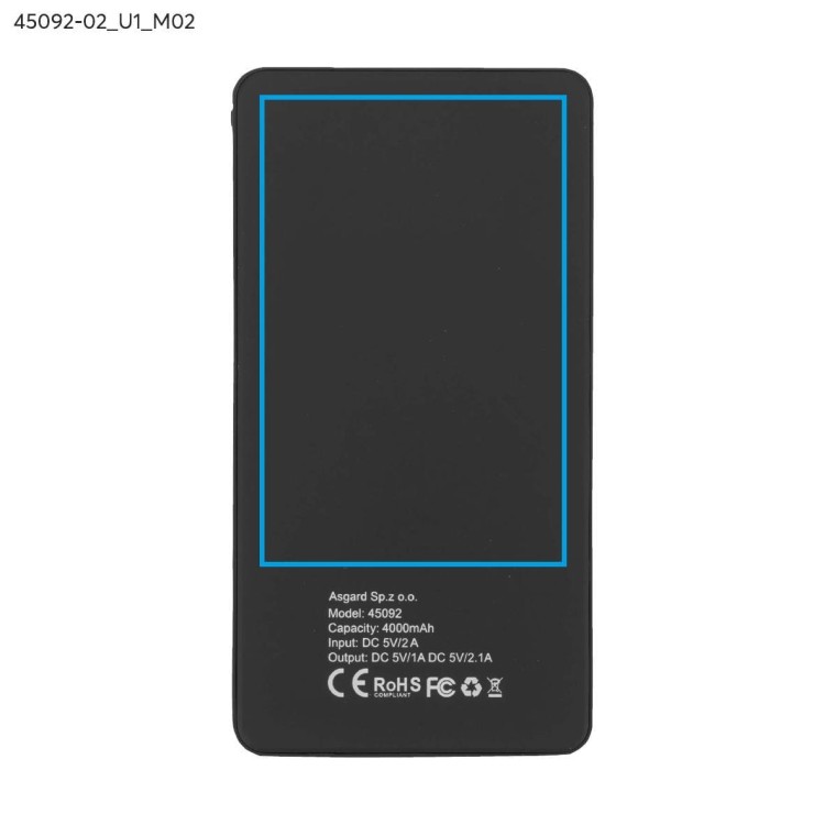 Power bank VIVID 4000 mAh czarny