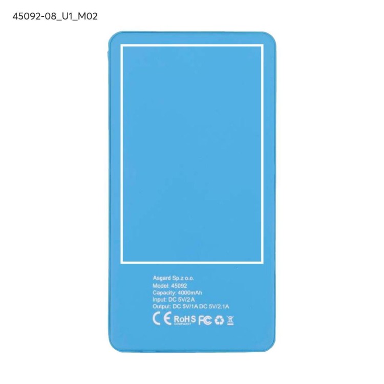 Power bank VIVID 4000 mAh błękitny