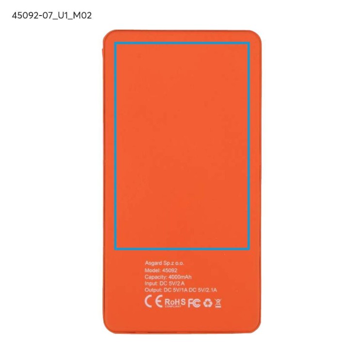 Power bank VIVID 4000 mAh pomarańczowy