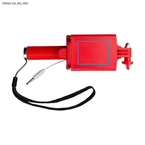 Uchwyt teleskopowy SELFIE MINI czerwony