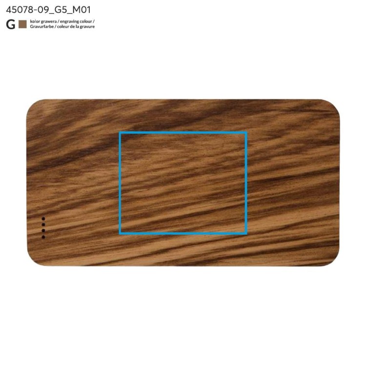 Power bank VIOUR 4000 mAh brązowy