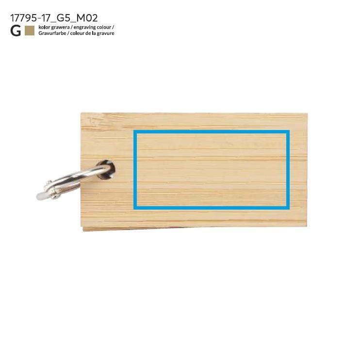 Karteczki samoprzylepne z brelokiem POLA beżowy (naturalny)