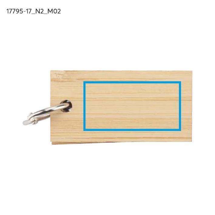 Karteczki samoprzylepne z brelokiem POLA beżowy (naturalny)