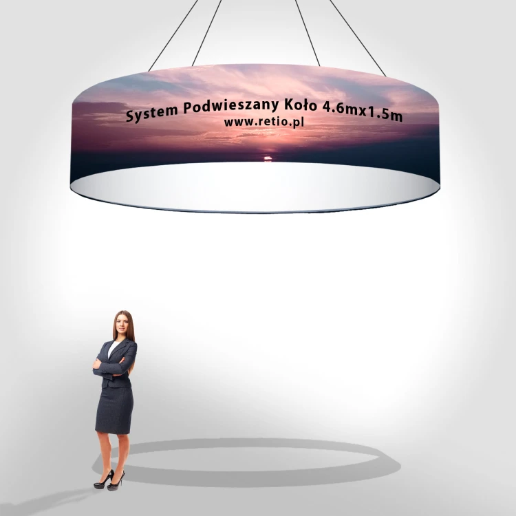 Oval Fabric Hanging Banner